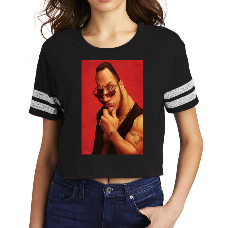 Dwayne Johnson Gift Idea Scorecard Crop Tee by Artists-Zoe | Artistshot