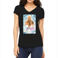 Dwayne Johnson Men Funny Art Women's V-neck T-shirt | Artistshot