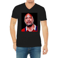 Dwayne Picture Johnson Art V-neck Tee | Artistshot