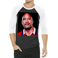 Dwayne Picture Johnson Art 3/4 Sleeve Shirt | Artistshot