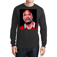 Dwayne Picture Johnson Art Long Sleeve Shirts | Artistshot