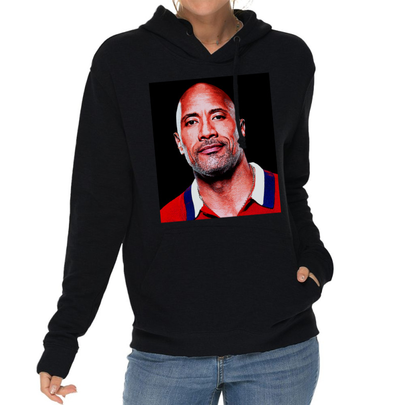 Dwayne Picture Johnson Art Lightweight Hoodie by Artists-Zoe | Artistshot