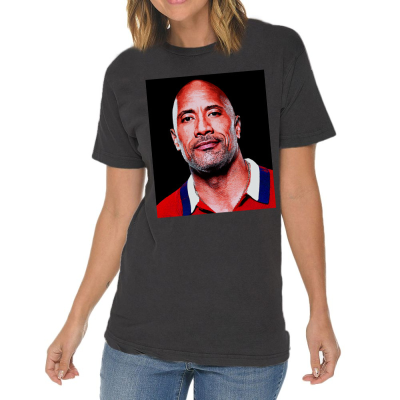 Dwayne Picture Johnson Art Vintage T-Shirt by Artists-Zoe | Artistshot