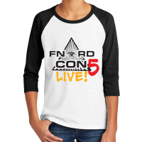 Fnordcon 5 Live! (black Letters) Youth 3/4 Sleeve | Artistshot