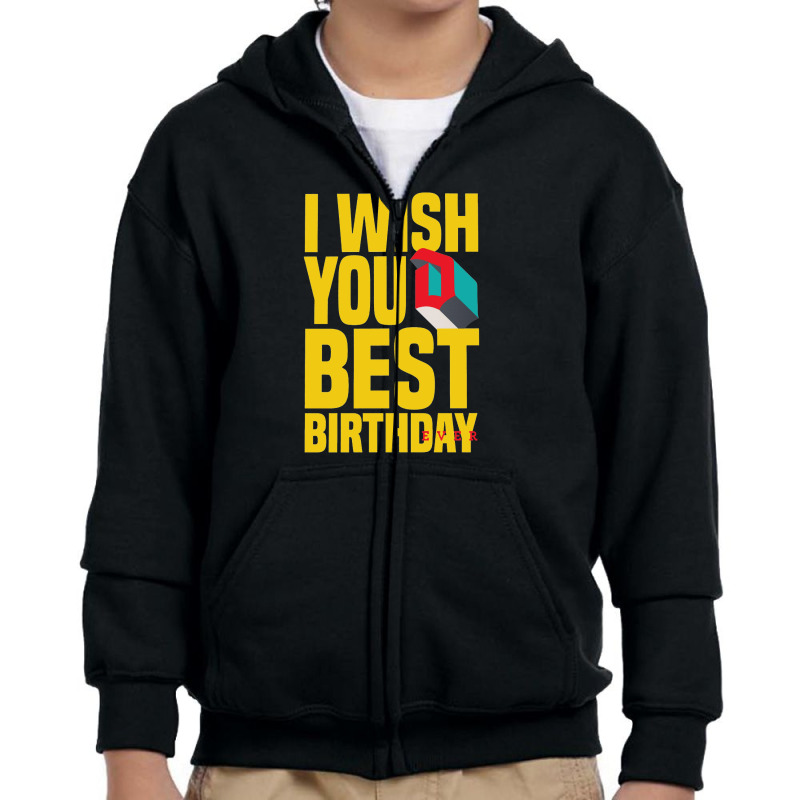 Premium Best Birthday Youth Zipper Hoodie by nana.rena | Artistshot