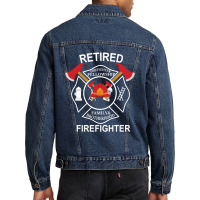 Firefighter Fellowship Retired Men Denim Jacket | Artistshot