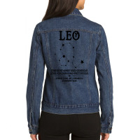 Leo Zodiac Sign Ladies Denim Jacket | Artistshot