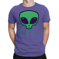 Believe Alien Head T-shirt | Artistshot