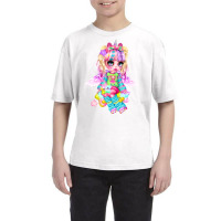 Magical Unicorns And Cute Girl In Anime Youth Tee | Artistshot