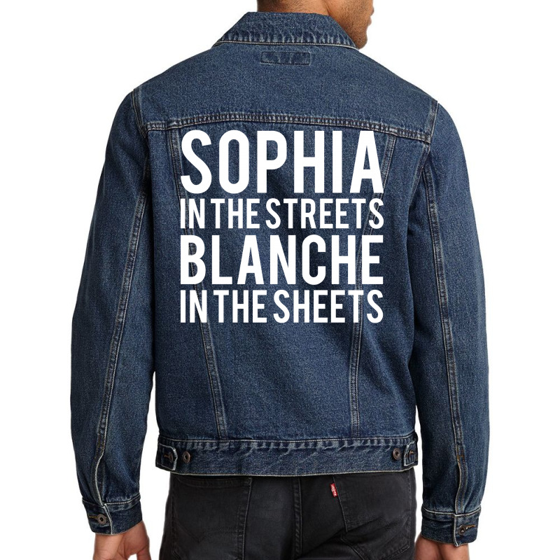 Sophia In The Streets Blanche In The Sheets Men Denim Jacket | Artistshot