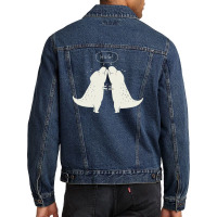 Dino Hug Men Denim Jacket | Artistshot