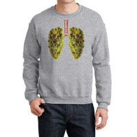 Funny Weed Lung Marijuana Bud Crewneck Sweatshirt | Artistshot