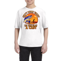 Fishing Pole Cast & Reeling In Fish   Funny Fisherman Gift Sweatshirt Youth Tee | Artistshot