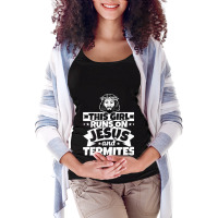 Girl Runs On Jesus And Termites T Shirt Maternity Scoop Neck T-shirt | Artistshot