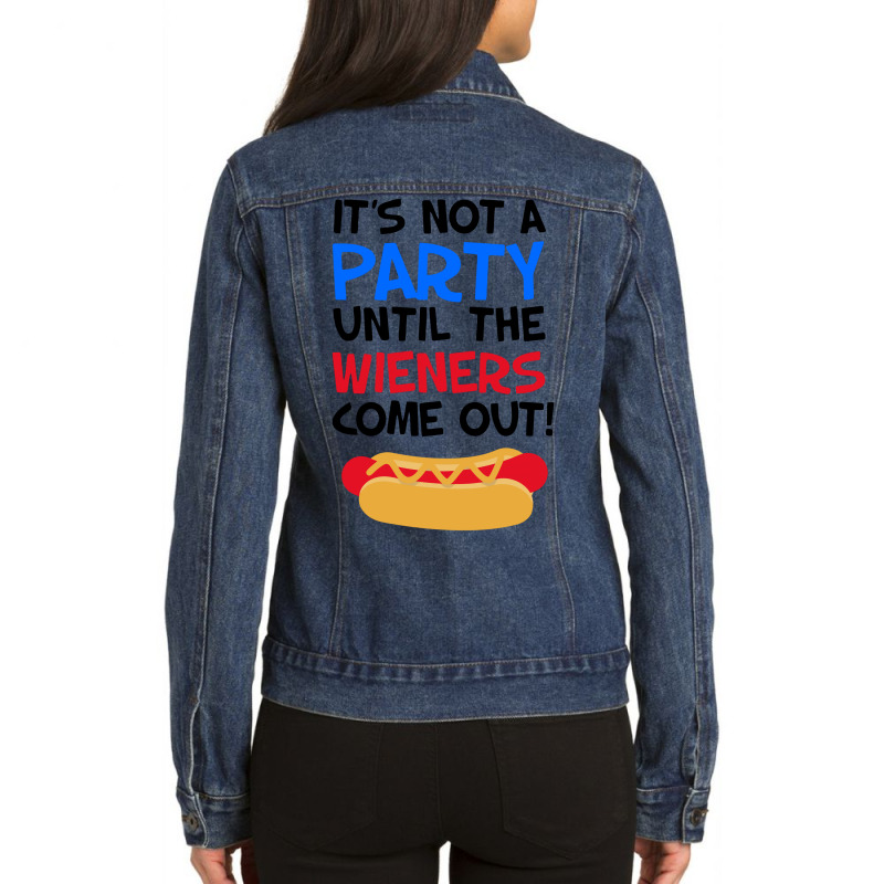 Sausage Party Ladies Denim Jacket by gematees | Artistshot