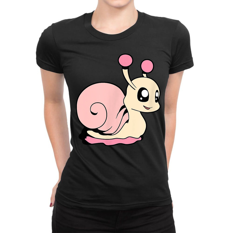 Kawaii Snail T Shirt Ladies Fitted T-Shirt by diles | Artistshot