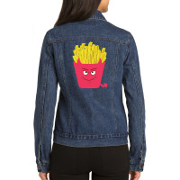 Evil Fries Ladies Denim Jacket | Artistshot