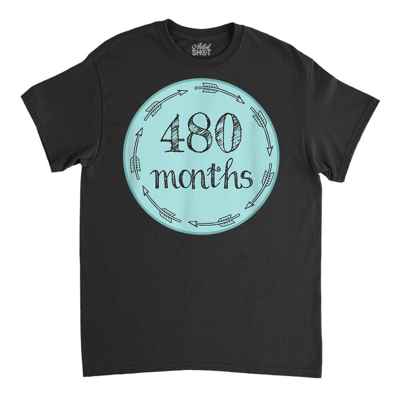 Funny 40th Birthday Shirt Milestone Belly Badge Gift T Shirt Classic T-shirt by kalerttjay | Artistshot