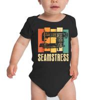 Retro Sewing Machine Dressmaker   Vintage Seamstress T Shirt Baby Bodysuit | Artistshot