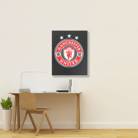 United Manchester Portrait Canvas Print | Artistshot