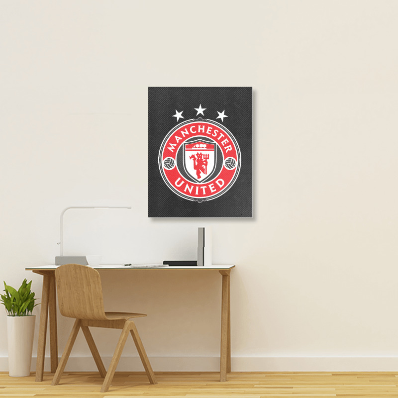 United Manchester Portrait Canvas Print | Artistshot