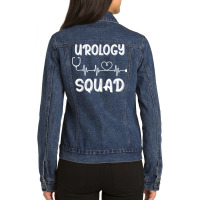 Urology Squad Cute Urologist Nurse Doctor Medical Cna Works T Shirt Ladies Denim Jacket | Artistshot