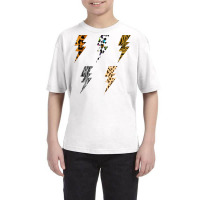 Vintage Thunder Leopard Zebra Animal Print Lightning Bolts T Shirt Youth Tee | Artistshot