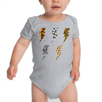 Vintage Thunder Leopard Zebra Animal Print Lightning Bolts T Shirt Baby Bodysuit | Artistshot