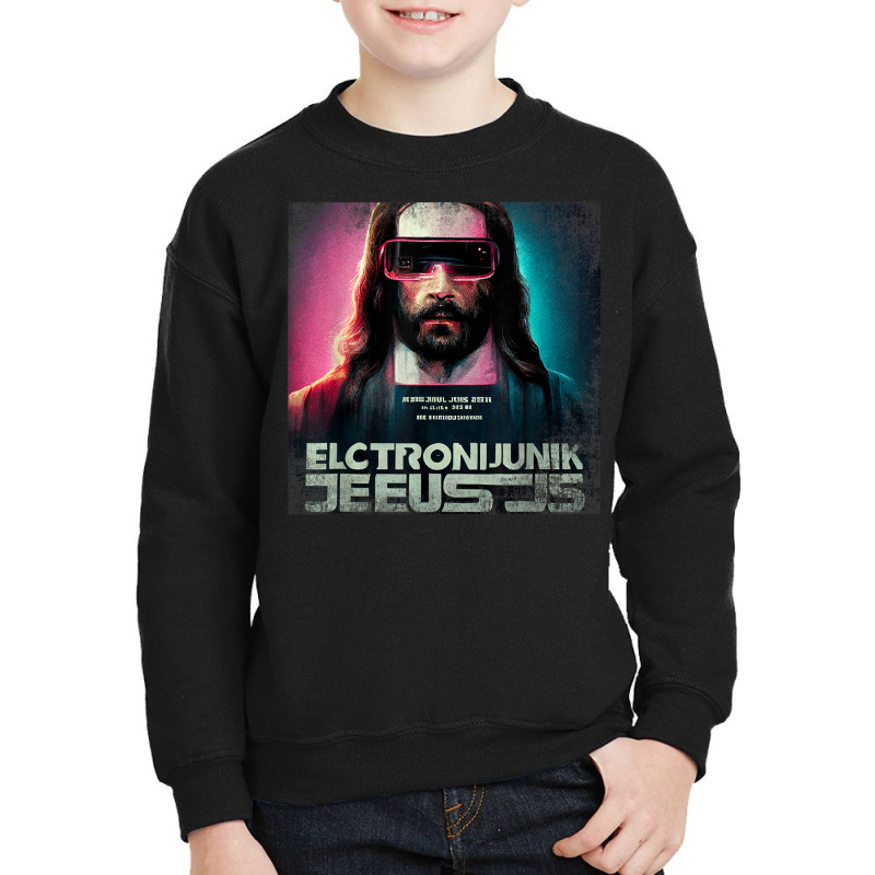 Vintage Cyberpunk Jesus Futuristic Religious Christian Punk T Shirt Youth Sweatshirt by Great Tshirt | Artistshot