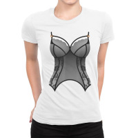 Lingerie Bustier Funny Bra T Shirt For Parties Dressing Up Ladies Fitted T-shirt | Artistshot