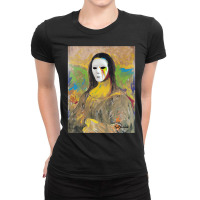 Vandalized Mona By Kid Vandal Pullover Hoodie Ladies Fitted T-shirt | Artistshot