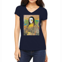 Vandalized Mona By Kid Vandal Pullover Hoodie Women's V-neck T-shirt | Artistshot