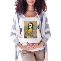 Vandalized Mona By Kid Vandal Pullover Hoodie Maternity Scoop Neck T-shirt | Artistshot