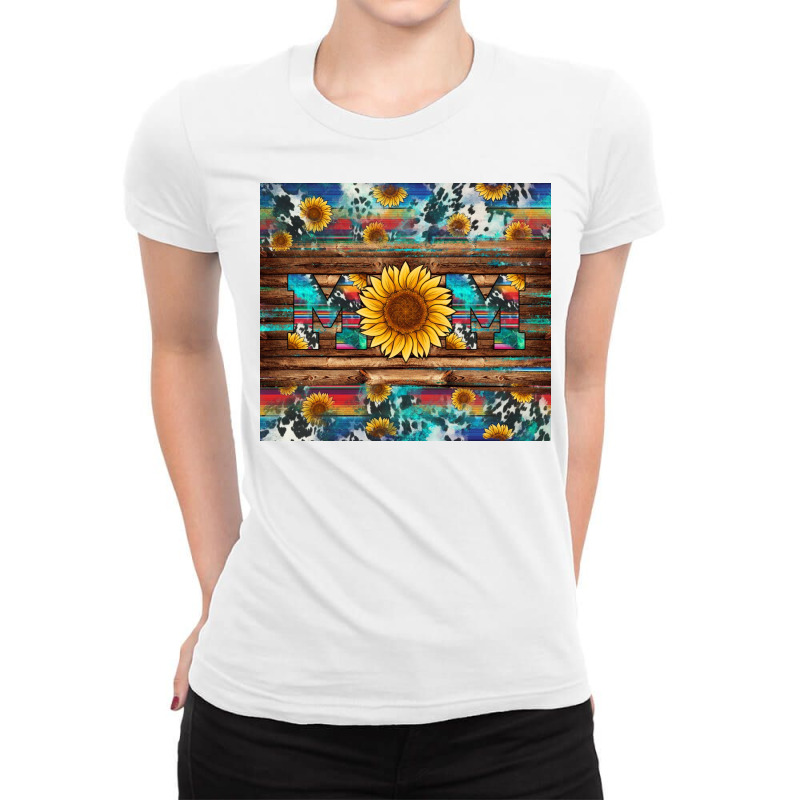 Sunflower Western Mom Ladies Fitted T-shirt | Artistshot