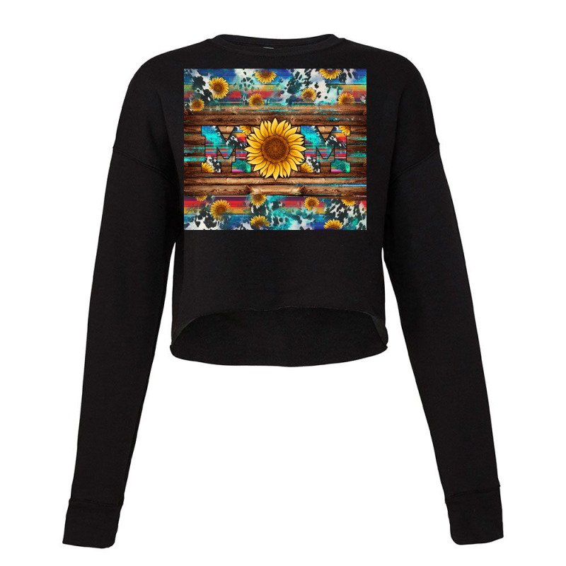 Sunflower Western Mom Cropped Sweater | Artistshot