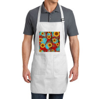 Christmas Sunflower Leopard Buffalo Plaid Seamless Pattern Full-length Apron | Artistshot