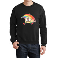 Nothing Is Real God Is Dead Faded 80s Nihilist Rainbow Design   Nothin Crewneck Sweatshirt | Artistshot