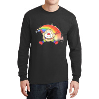 Nothing Is Real God Is Dead Faded 80s Nihilist Rainbow Design   Nothin Long Sleeve Shirts | Artistshot