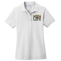 Mom Life Highland Cow Ladies Polo Shirt | Artistshot