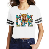 Mom Life Highland Cow Scorecard Crop Tee | Artistshot