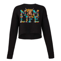 Mom Life Highland Cow Cropped Sweater | Artistshot