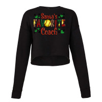 Santa's Favourite Coach Christmas Softball Game Cropped Sweater | Artistshot