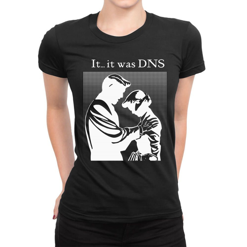 Dns (light Design) Ladies Fitted T-Shirt by frizidan | Artistshot