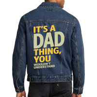 It's A Dad Thing Men Denim Jacket | Artistshot