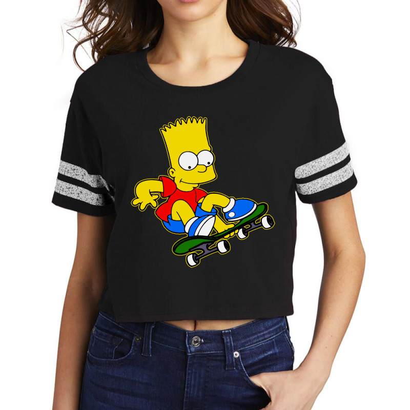 Funny Simpson Skater Scorecard Crop Tee by Jas Jus Art | Artistshot