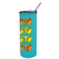 Hearts Skinny Tumbler | Artistshot