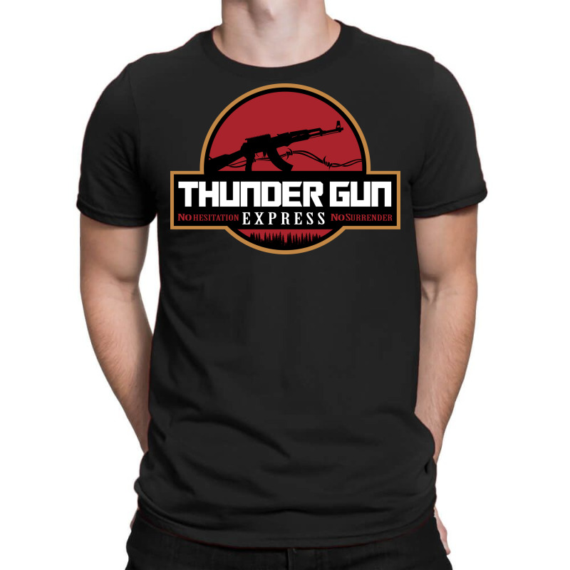 Custom Thunder Gun Express T-shirt By 