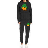 Halloween Jack O Lantern T  Shirt Slouchy Hat Halloween Pumpkin Green Hoodie & Jogger Set | Artistshot