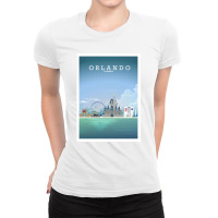 Travel - Beautiful Florida City Ladies Fitted T-shirt | Artistshot