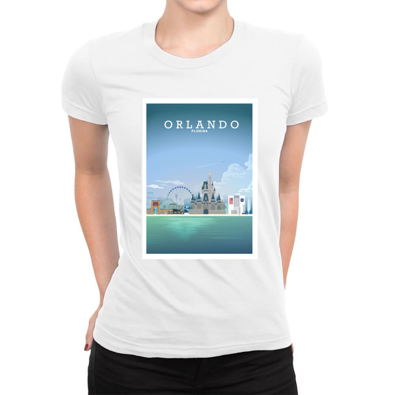 Travel - Beautiful Florida City Ladies Fitted T-Shirt by Rcarrollsh | Artistshot